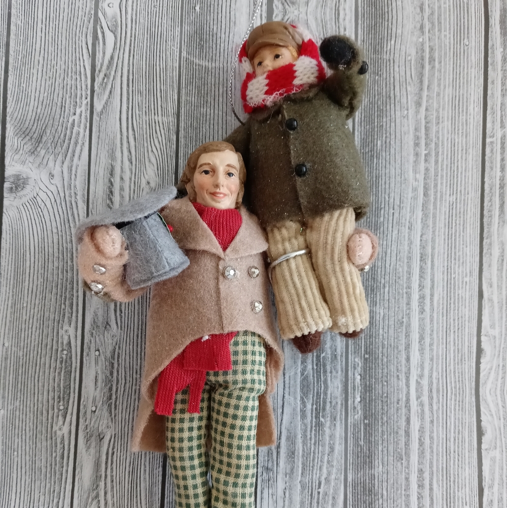 Bob Crachit and Tiny Tim Christmas Ornament